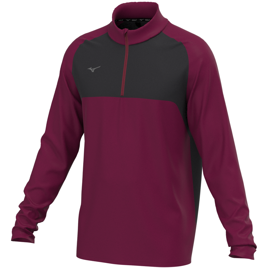 Mizuno Mizuno Contrast 1/4 Zip Burgundy